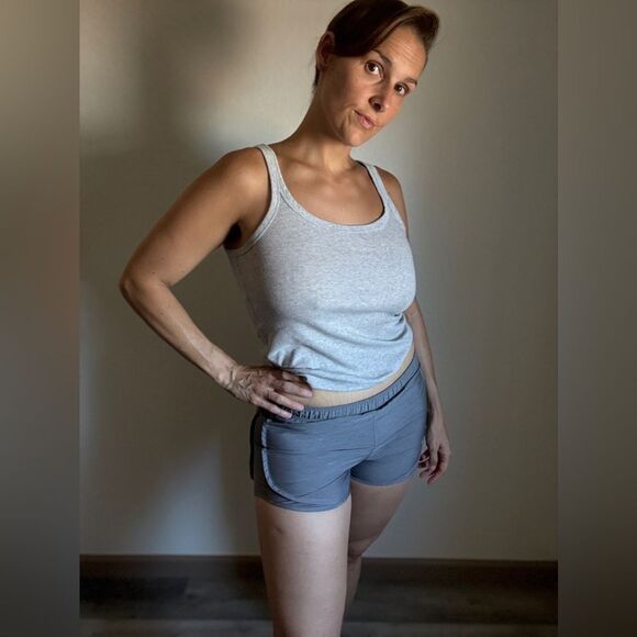 NIKE Dri Fit Running Shorts Lined Gray Small Athleisure Workout - Picture 3 of 12